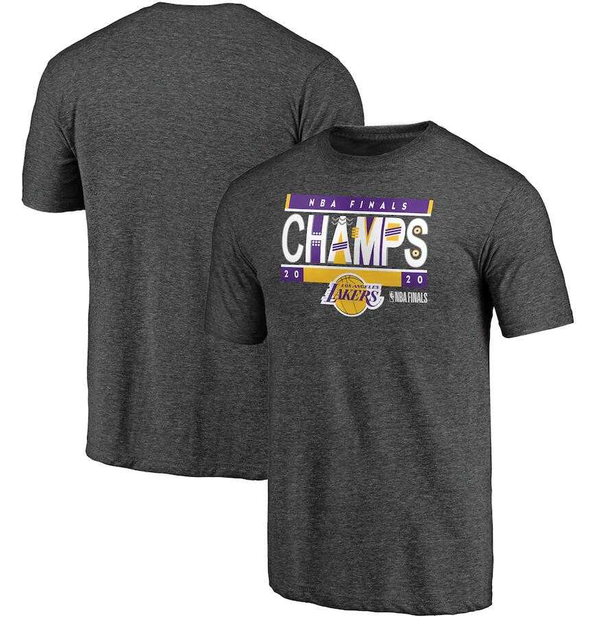 Men's Los Angeles Lakers Gray 2020 NBA Finals Champions Bank Shot Tri Blend T-Shirt,We sell and wholesale Men's Los Angeles Lakers Gray 2020 NBA Finals Champions Bank Shot Tri Blend T-Shirt on line form chian!